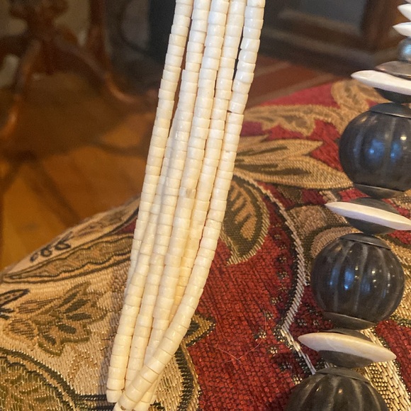 Bone Necklace African Jewelry Ethnic Bohemian Tribal Natural Stone Statement(DD) - Picture 6 of 10